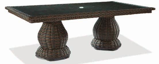 com 9790-48 Round Pedestal Dining Table - Seats 4 Composite Top - W50 D50 H29 9790-50 Round Pedestal Dining Table - Seats 4 Woven/Glass Top - W48 D48 H30