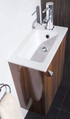 on washing space. The Garda cloakroom mono tap is featured.