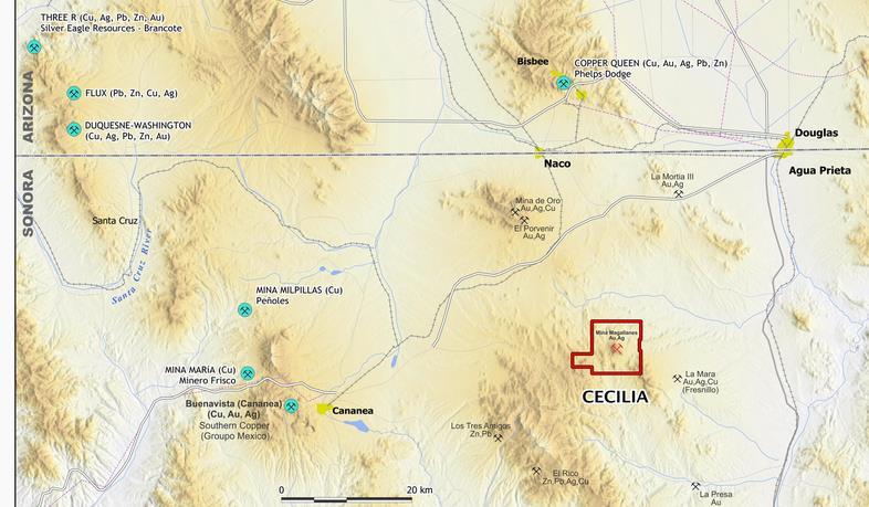NEW ACQUISITION: CECILIA Strategic location and accessibility Located in northeastern Sonora, Mexico, 40 kms east