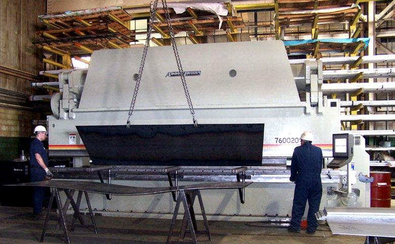 PRESS BRAKE/FORMING Press Brake/Forming With the addition of the 600 ton, 20 bed, hydraulic style