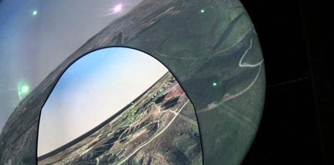 With the RP-360 dome, pilots can keep track of fastmoving targets all the time thanks to the large field of view and visual