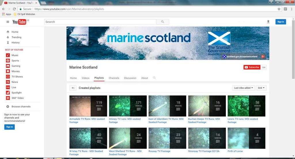Fisheries 1 Marine Scotland: Science 1 Scottish Government Directorate for Energy and Climate Change 1 MASTS AGM 1