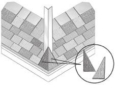 RIDGE VENT APPLICATION If using a continuous ridge vent we recommend a rigid shingle roll-over type.