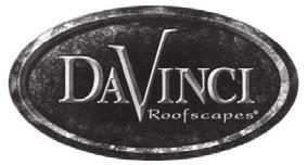 NOTE TO INSTALLER DaVinci Slate offers a ½" thick profile, yet remains lightweight, because the slates have an engineered rib structure.
