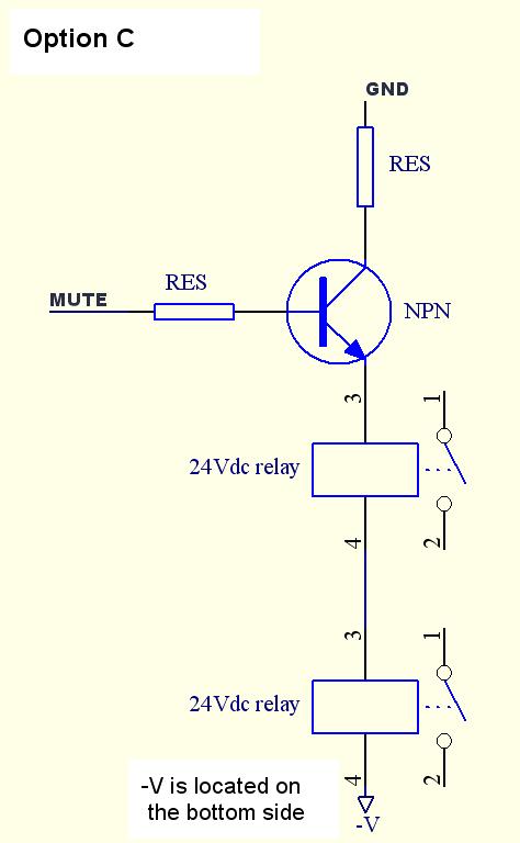 Option C shows how to implement two relays which offers the possibility of more sets of contacts.