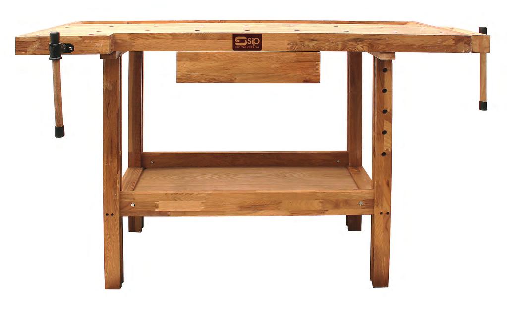 WOODWORKING BENCH 01441 Oak Woodworking Bench A modern version of a traditional woodworking bench.