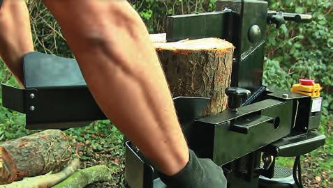 operated ram Adjustable cutting wedge return height allows you to match with the log