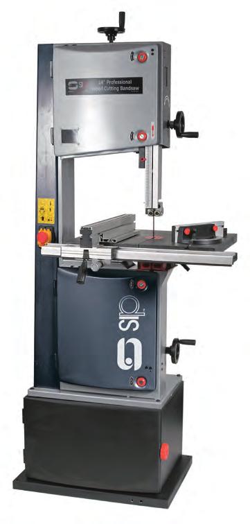 BANDSAWS 01444 Professional Bandsaw 14 355mm - 2 speed professional level This saw has a powerful 2hp motor and large diameter wheels to