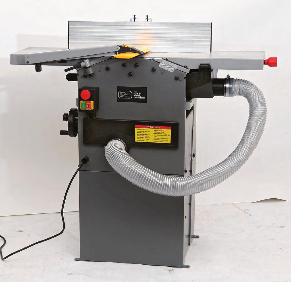 PLANER / THICKNESSERS 01550 Planer/Thicknesser 10 x 6 / 254 x 160mm This is the ideal machine for working on rough-sawn or twisted timber.