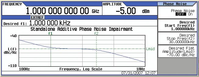 Multitone and two-tone (Option 430) Number of tones 2 to 64, with selectable on/off state per tone Frequency spacing 100 Hz to 160 MHz (Option 656 and 657) Phase (per tone) Fixed or random Real-time