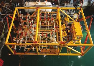 distribution. The subsea control system is capable of monitoring all components of the Multimanifold, and for some applications, also provides control of the wellheads that are tied into the module.