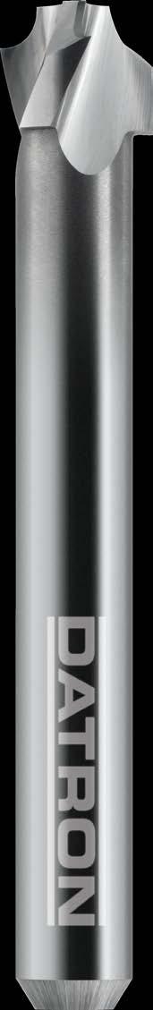 DATRON External Radius End Mill Polished for Acrylic Glass R 3 flutes