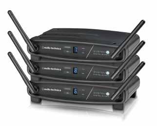 Wireless Systems System 10 ATW-R1100 Stack-mount Receiver ATW-T1001 UniPak Transmitter ATW-T1002 Unidirectional Dynamic Transmitter System 10 Stack-Mount Digital Wireless Systems Audio-Technica s