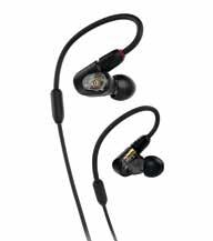 In-ear Monitor Headphones ATH-E50 In-ear Monitor Headphones ATH-E40 In-ear Monitor Headphones With powerful single balanced armature drivers, the ATH-E50 in-ear monitor headphones offer an accurate