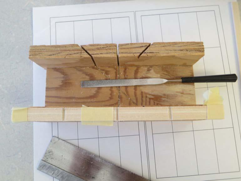 Cut all your wood using the templates, tape together, cut slots halfway through the wood.
