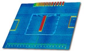 8nm Step Height Sample Series High Traceability and Repeatability Wide region configuration analysis with stitching The BW-S500/BW-D500 series is calibrated by an 8nm or 8µm VLSI Step