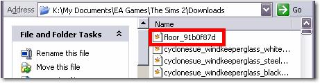 Rename your new floor tile s file name Once your folder is showing files by date modified, you should find