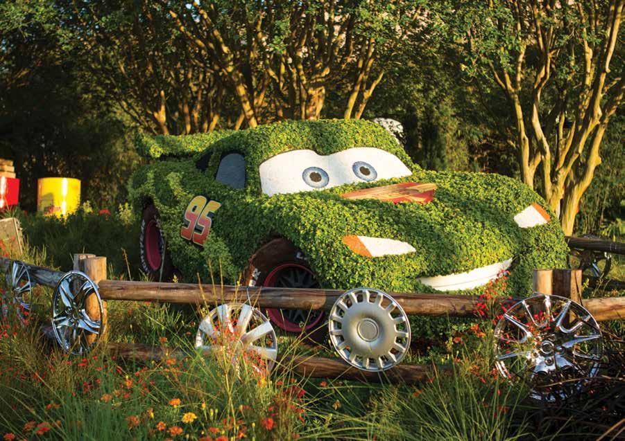 Each topiary is a unique work of Disney art.