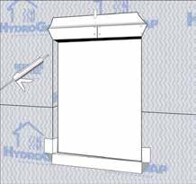 Basic Installation & Window Flashing: METHOD II - Modified I or Fold-in Method STEP 3 (continued) F. Apply caulk/sealant at jambs and head. G. Install flanged window. H.