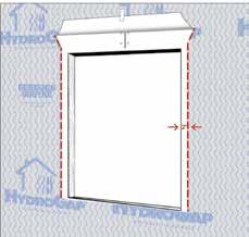 Basic Installation & Window Flashing: METHOD I - Modified O or Cut-Back Method STEP 1 Unroll HydroGap Drainable Housewrap with blue spacers facing to the exterior and fasten to sheathing with nails,
