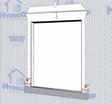 9 inch or 12 inch wide HydroFlash is recommended for sill installation as pictured in illustrations.