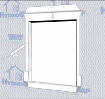 Basic Installation & Window Flashing: METHOD I - Modified O or Cut-Back Method STEP 3 (continued) F. Apply caulk/sealant at jambs and head. G. Install flanged window. H.