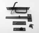 Handle: Ring Gate, Latch, Black (802963) Accessories: Tee Hinge, Black (802958) H:6' 6" x W:2' 0" (1981 x 610mm) 40mm 360570 H:6' 6" x W:2' 3" (1981 x 686mm) 40mm 362107 H:6' 6" x