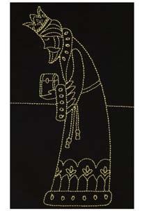R L 12407-20 Linework Wise Man 2 4.20 X 6.25 in.