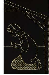 R L 12407-19 Linework Wise Man 1 4.19 X 6.25 in.