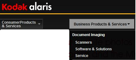 .. 2-6 Install Software 1. Go to: www.kodakalaris.com to download the driver. 2. Select Scanners from the Business Products & Services drop-down list.