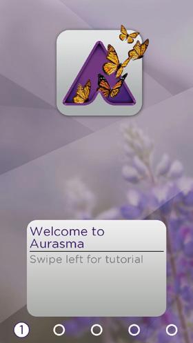 Swipe through tutorial screens Tap Skip to get to App screen Android Devices - Following an Account inside the Aurasma app Step 1 Launch the Aurasma app.