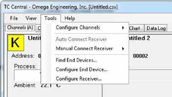 3 Software Channels Performs the same functions as the Channels context menu, except for the Configure menu item. See Channels TAB Menu (Section 3.5) for an explanation of this menu.