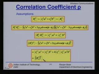 (Refer Slide Time: 00:37:08 min) Substituting these values it is finally possible to compute the correlation coefficient rho which is given by this, if you want to simplify it you will be