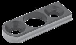 Unique design accommodates socket head cap screws, which will tighten a T-nut to the T-slot in your machine. 5LK25018687 250.687 (17.4).709 (18) 48.06 (.