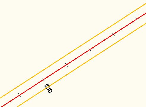 RSA - Highway As above with lineweight applied to thicken the line Offsets Plotting