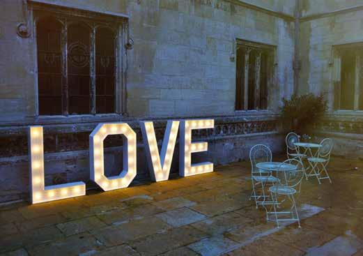 LIGHT UP LOVE LETTERS Light up LOVE Letters - 225.00* Hire our large light up LOVE letters for a fantastic effect.
