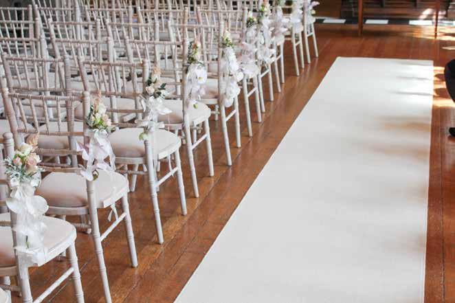 THE BANQUETING HALL CEREMONY Ivory Carpet Runner - 125.