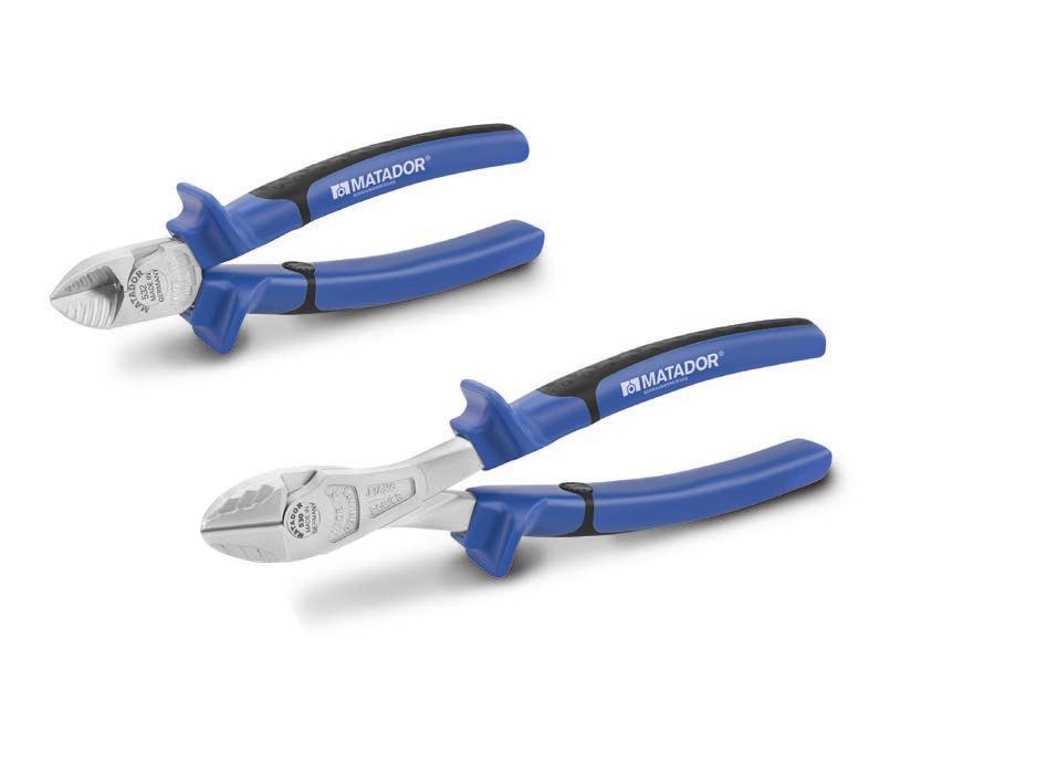 Cutting pliers. Relieved back for better cutting results. Exclusive design. 220 N/m 2 soft wire 750 N/m 2 medium-hard wire 1.800 N/m 2 hard wire 2.