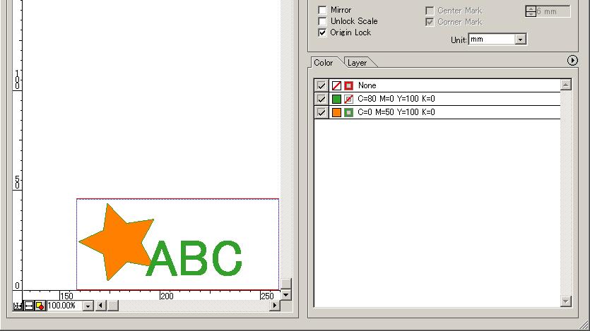 Set the Output Order/Tool on Each Color/Layer Output order can be specified by color or layer.