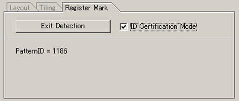 4 [Register Mark] tab and click [Detect Mark]. Register mark is detected.