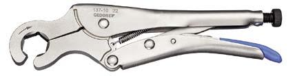 Pliers range 137 Grip wrench the difference comes from the special profile and shape.