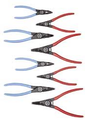 550 1692275 1101-001 8000 J 1 J 11 J 2 J 21 1102-001 Set of circlip pliers 4 pieces Usual type of tool set Particularly suitable for barely accessible places For internal and external circlip