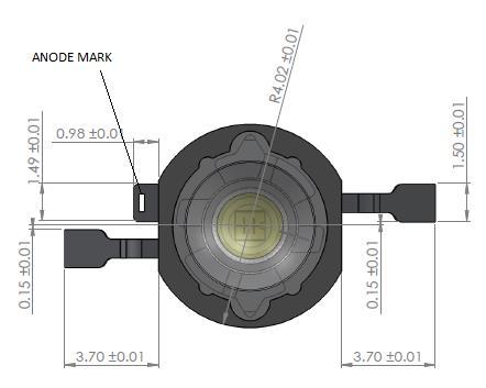 LED PACKAGE DIMENSIONS AND POLARITY