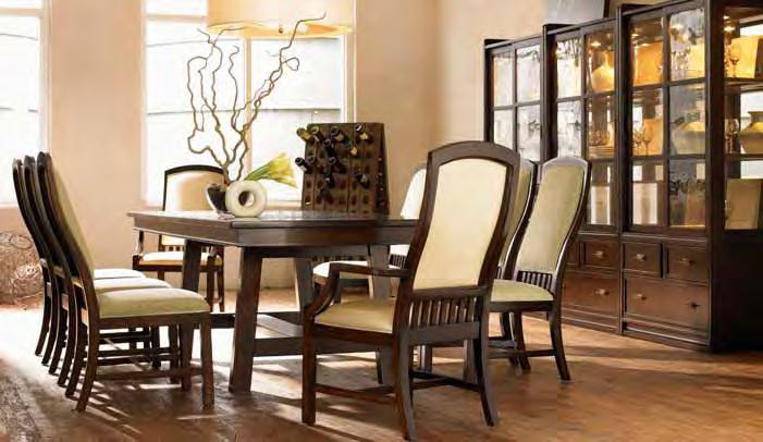 Urban Dwellings Collection Details The Urban Dwellings Collection Cover, Pages 8-9, 27 495-660 Trestle Table 495-750 Upholstered Arm Chair Fabric N/A; Comparable fabric available 495-751 Upholstered