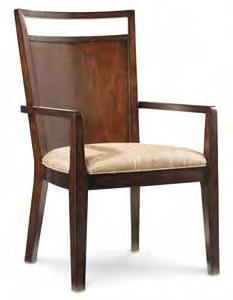 75 (93cm) 495-720 Wood Back Arm Chair W21.75 (55cm) D23.