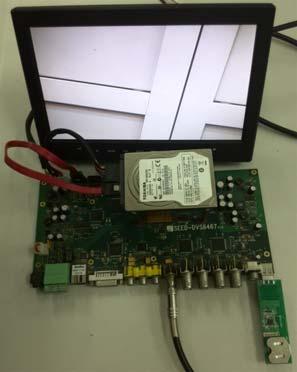 whole system control, such as program start and stop, menu selection, video acquisition and display, is implemented on ARM side.