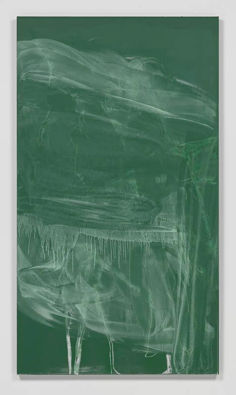 Rita Ackermann, Only Choice, 2014, Acrylic, chalk, spray paint on canvas 198.