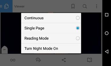 2. Touch the eyeglass icon ( ) to change the viewing mode. 3.