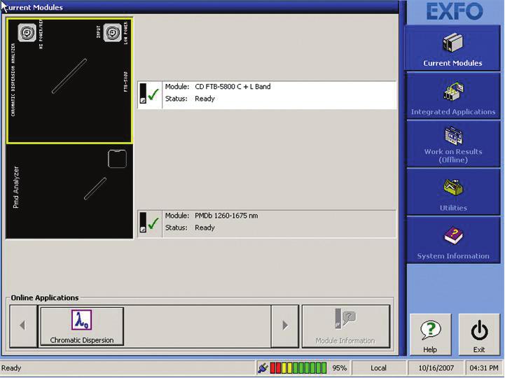 Powerful Software Features at the Touch of a Button EXFO s ToolBox software suite