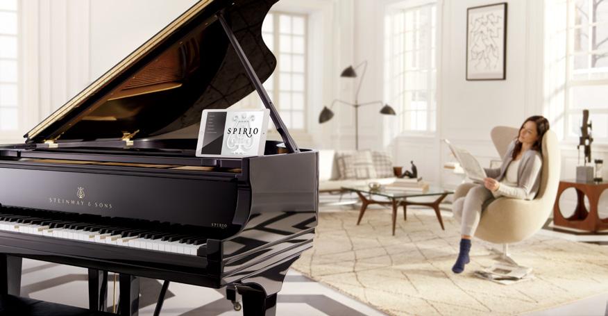 INTRODUCING SPIRIO THE GREATEST ARTISTS IN YOUR HOME SUPERIOR TECHNOLOGY The Steinway Spirio is the first high resolution player piano worthy of the Steinway & Sons name.